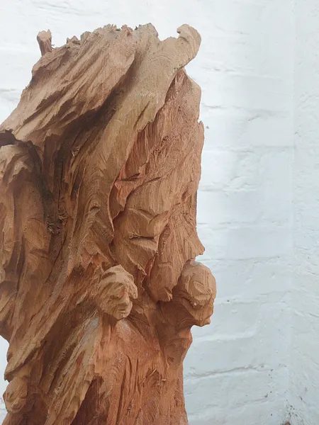 Drifting up — Ansicht 14, Holzskulptur von Stefan Seitz