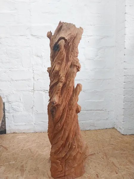 Drifting up — Ansicht 2, Holzskulptur von Stefan Seitz