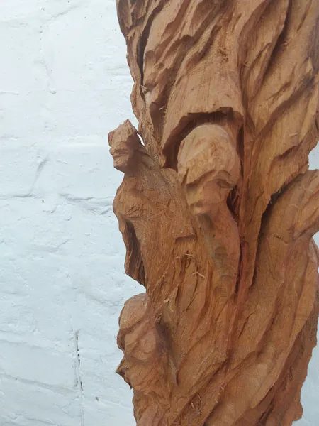 Drifting up — Ansicht 7, Holzskulptur von Stefan Seitz