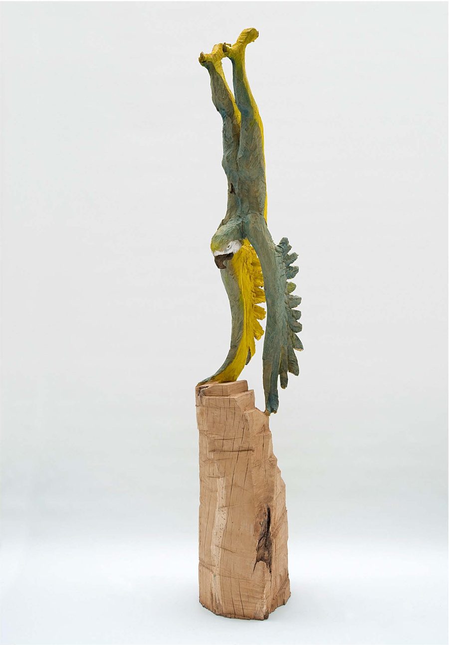 Emilio — Holzskulptur von Stefan Seitz, 2010, Eiche, farbig gefasst