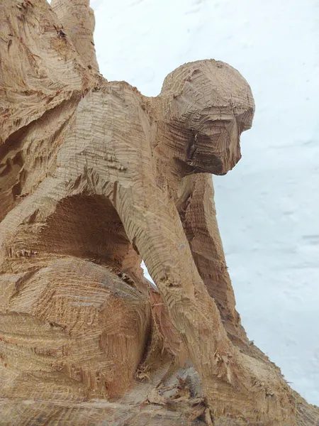 Like to fly — Ansicht 17, Holzskulptur von Stefan Seitz