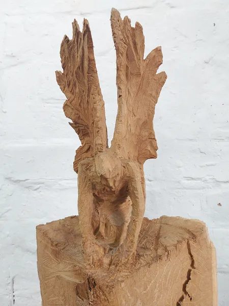 Like to fly — Holzskulptur von Stefan Seitz, Holz
