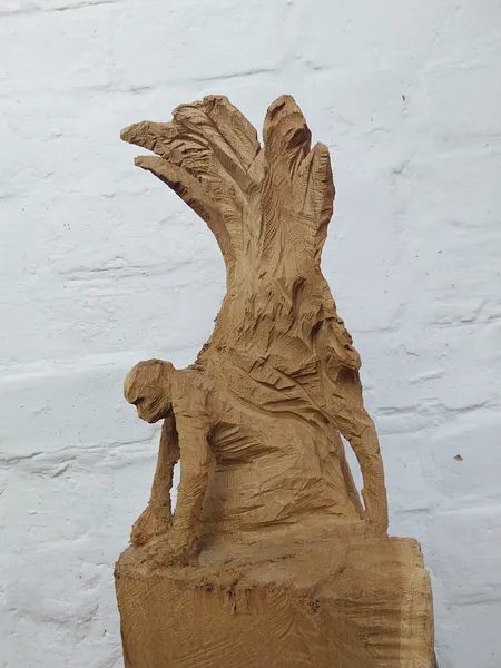 Like to fly — Ansicht 9, Holzskulptur von Stefan Seitz