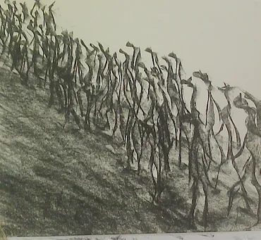 Ölstift auf Papier, Stefan Seitz