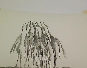 Ölstift auf Papier, Stefan Seitz