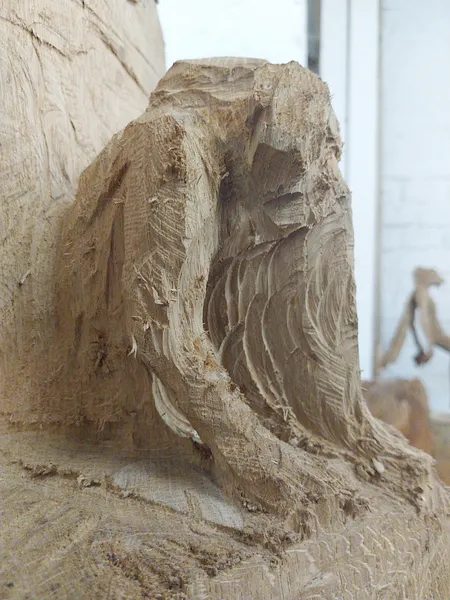 shy. — Vista 14, escultura en madera de Stefan Seitz