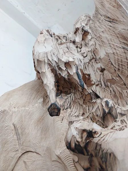 Strömungen — Ansicht 17, Holzskulptur von Stefan Seitz