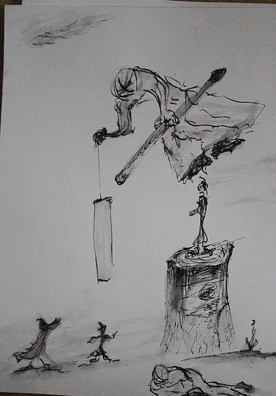 Tuschzeichnung, Stefan Seitz