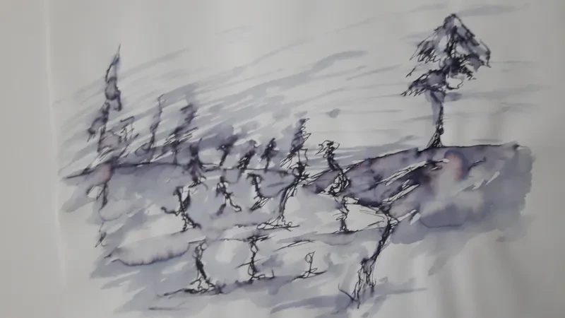 Tuschzeichnung, Stefan Seitz