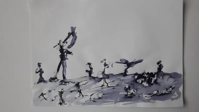 Tuschzeichnung, Stefan Seitz