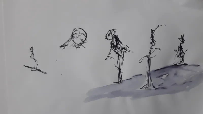 Tuschzeichnung, Stefan Seitz