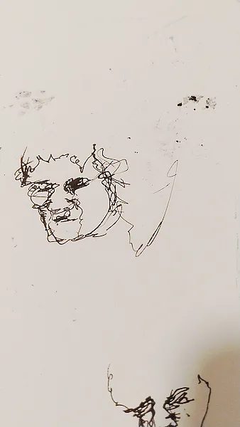Öl-Wachsstift auf Papier, Stefan Seitz