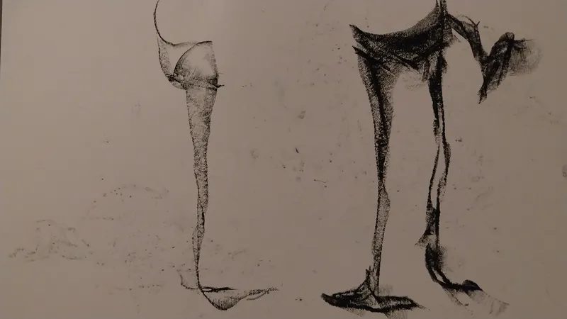 Öl-Wachsstift auf Papier, Stefan Seitz
