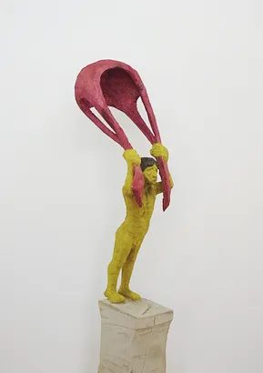 Windplay — Ansicht 3, Holzskulptur von Stefan Seitz
